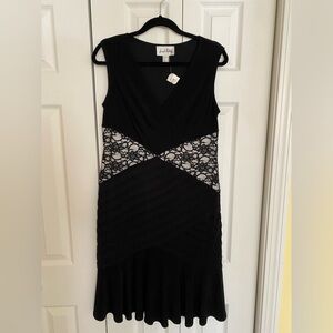 Joseph Ripkoff Black Cocktail Dress. NWT. Sz 12